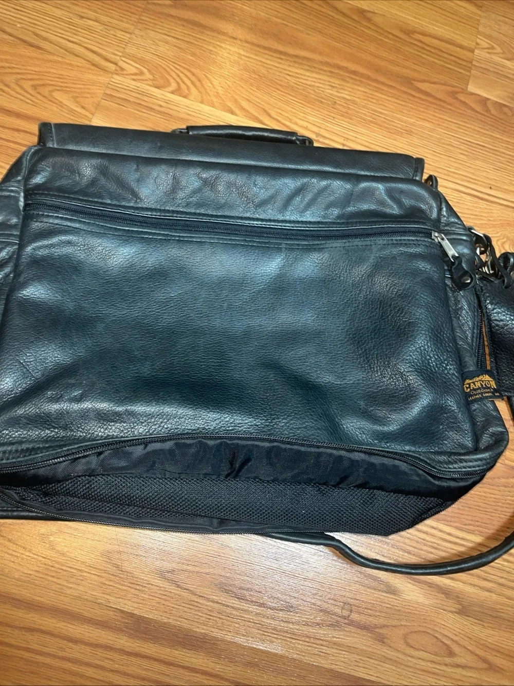Canyon Briefcase Leather Organizer Laptop Bag